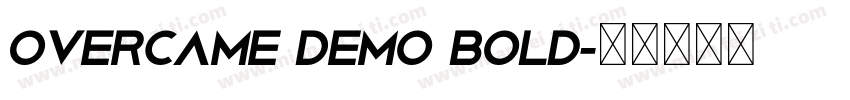 Overcame Demo Bold字体转换
